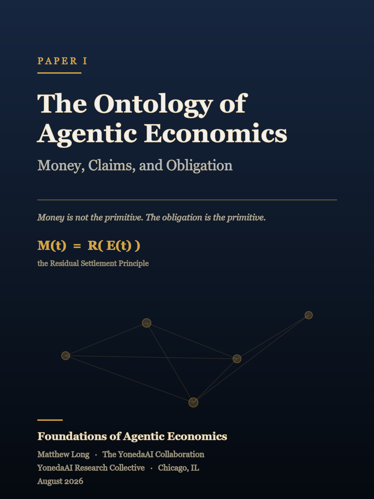 Cover of The Ontology of Agentic Economics