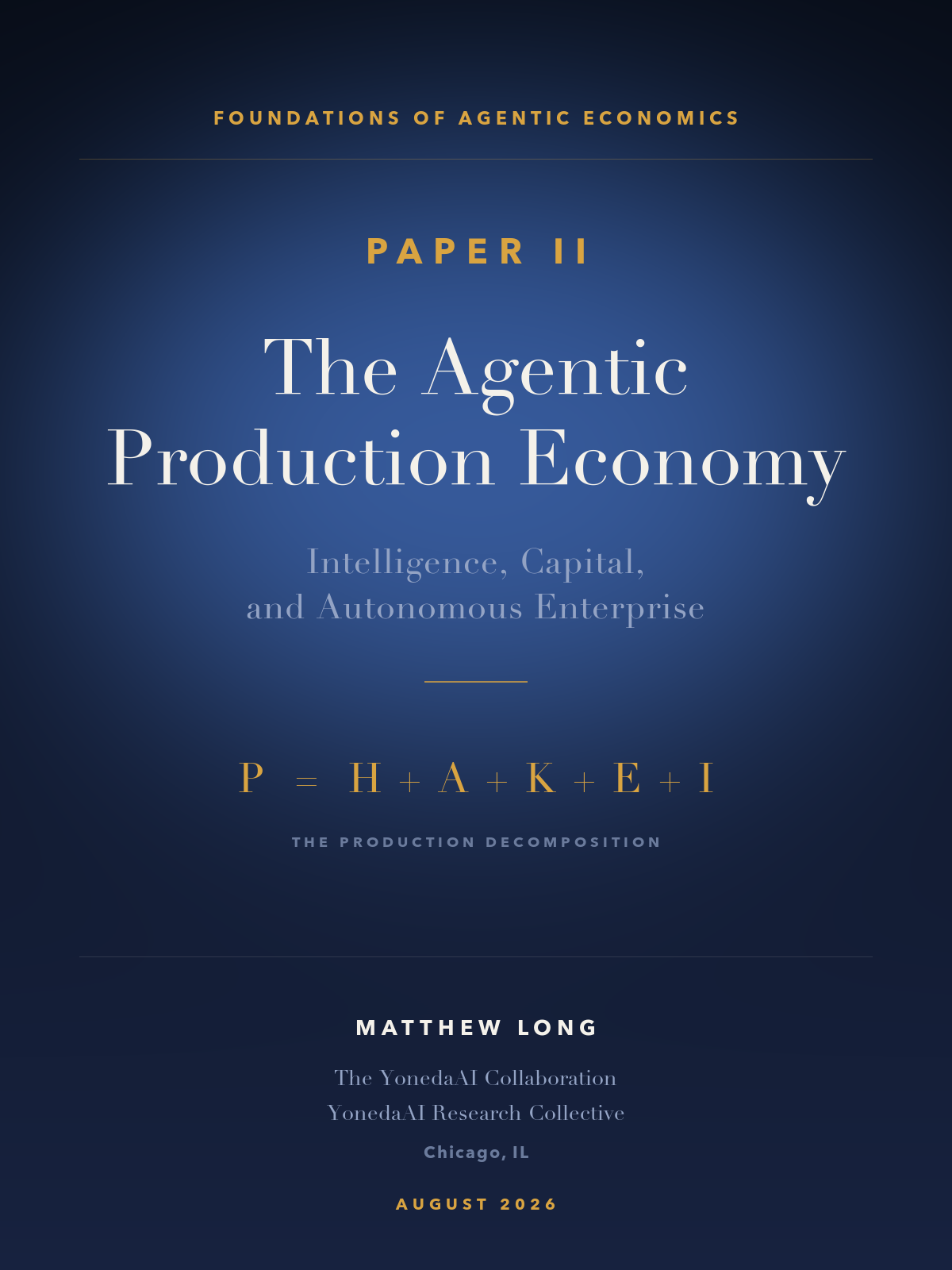 Cover of The Agentic Production Economy